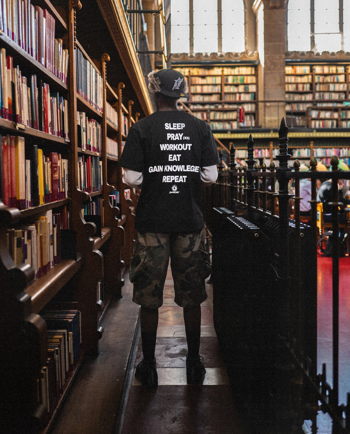 JustKids - University Anthem Black T-shirt