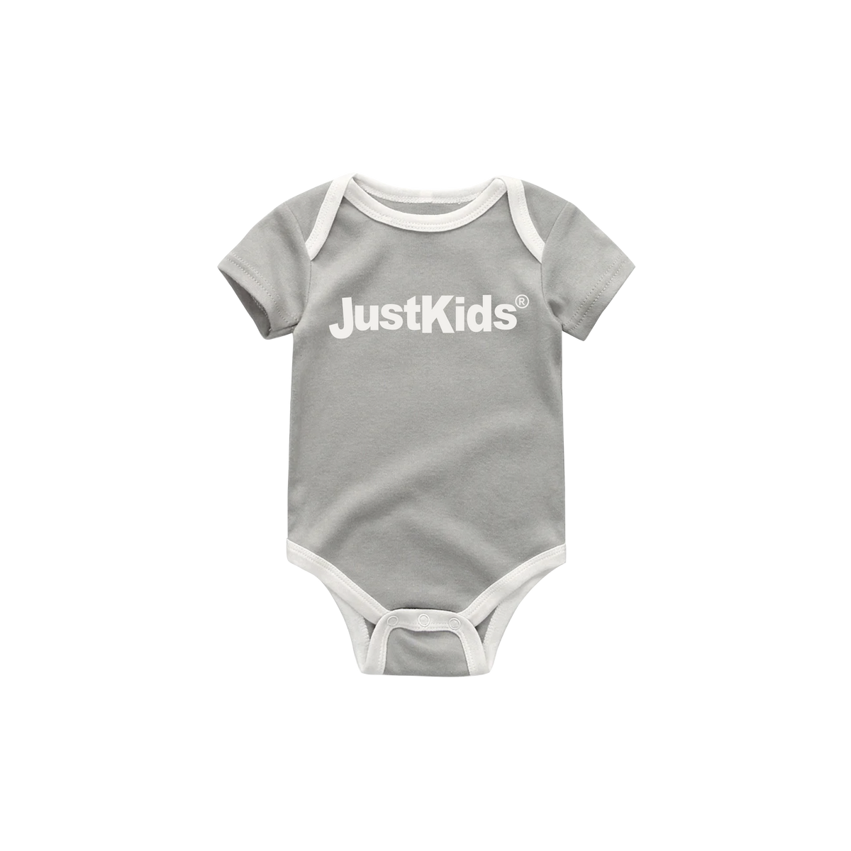JustKids - Day 1 Baby bodysuit Grey