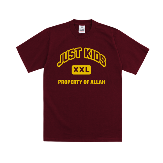 UNCDL - JUSTKIDS XXL PROPERTY Burgundy T-SHIRT