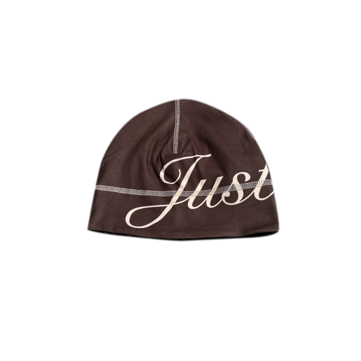 JustKids - Composition Notebook reversible beanie (Brown & Cream)